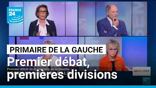Premier débat de la primaire de la gauche : des divisions sur Gaza et LFI • FRANCE 24