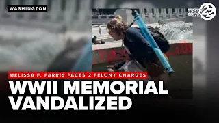 Woman faces federal charges after World War II Memorial vandalism