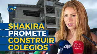 SHAKIRA visits area devastated by EARTHQUAKE IN COLOMBIA and promises to build schools