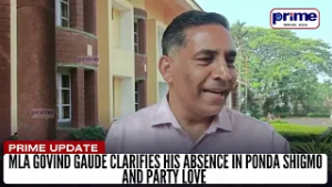 MLA Govind Gaude clarifies his absence in Ponda Shigmo and Party love