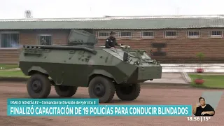 19 police officers qualified to drive Ministry of the Interior armored vehicles.