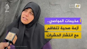 انتشار البراغيت والحشرات في مخيمات مواصي خان يونس يفاقم المعاناة الصحية للنازحين