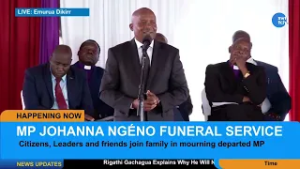 Deputy President Kithure Kindiki's speech at Johanna Ng'eno funeral
