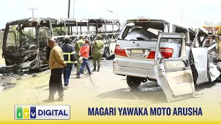 MAGARI YAWAKA MOTO BAADA YA KUGONGANA ARUSHA