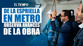Abelardo De La Espriella boards the Bogotá Metro and backs lines 3 and 4 | EL TIEMPO