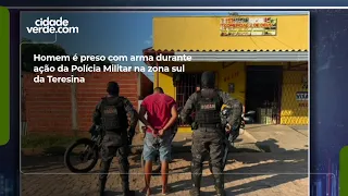Homem é preso com arma durante ação da Polícia Militar na zona sul da Teresina