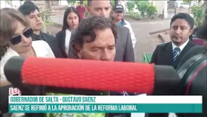 SALTA - Saenz se refirió a la aprobación de la reforma laboral #canal7salta