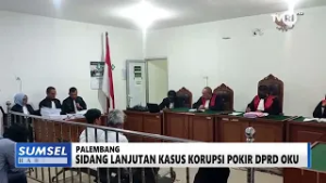 SUMSEL HARI INI - SIDANG LANJUTAN KASUS KORUPSI POKIR DPRD OKU