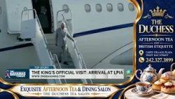 The King's Official Visit: Arrival At LPIA