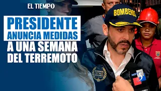 One week after the earthquake, Abelardo arrives in Buenaventura and announces new measures | EL T...