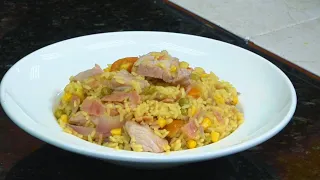 Un exquisito arroz de puerco al estilo panameño