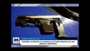 Córdoba: le dañaron el colectivo y el chofer disparó con una pistola 9 milímetros