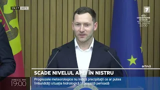 SCADE NIVELUL APEI ÎN NISTRU