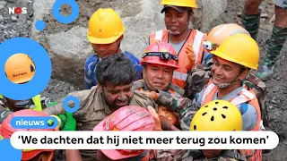 Men rescued from tunnel after Nepal flood