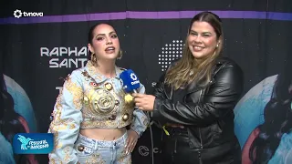 Raphaela Santos talks to TV Nova before taking the FIG stage #FIGonTVNOVA