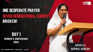 Rophe TV: Power Of One Desperate Prayer | Apostle Sophia Suresh | Women's Conference 2026 Day 1