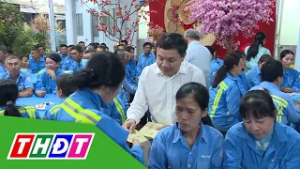 Lãnh đạo tỉnh Đồng Tháp thăm, chúc Tết lực lượng lao động trực đêm giao thừa | THDT