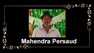 Death Announcement - Mahendra Persaud