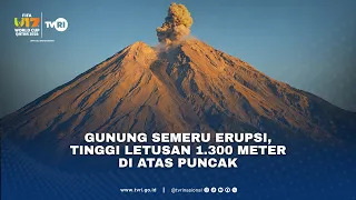 Gunung Semeru Erupsi, Tinggi Letusan 1.300 Meter DiAtas Puncak