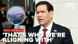 FULL GAGGLE: Rubio says U.S., Ecuador join forces targeting drug-trafficking at sea