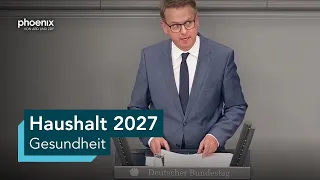 Bundestagsdebatte zum Haushalt für Gesundheit | 10.09.26