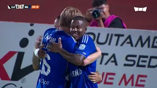 Francisco Chaverra scored with a great finish to give Millonarios the lead over Llaneros