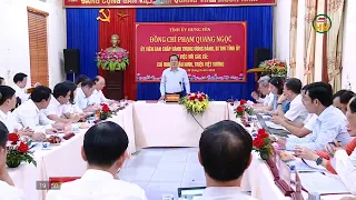 Provincial Party Secretary holds working session with local authorities