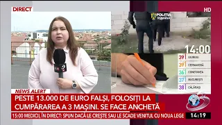 Peste 13.000 de euro falși, folosiți la cumpărarea a 3 mașini