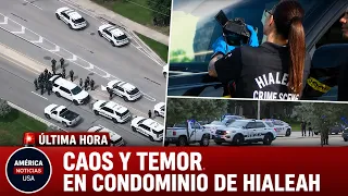 CAOS Y TEMOR EN CONDOMINIO DE HIALEAH: balacera entre adolescentes y fuerte despliegue policial