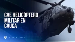 Emergency in Cauca: Black Hawk helicopter crashes with 19 military personnel on board