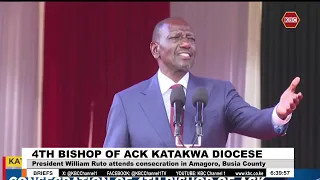 President Ruto attends consecration of the 4th Bishop of ACK Katakwa Diocese, Busia