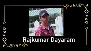 Death Announcement - Rajkumar Dayaram