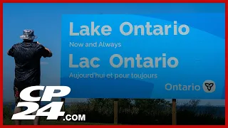 Premier Ford unveils massive Lake Ontario sign