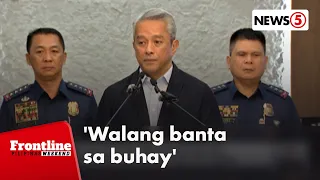 PNP, walang na-record, na-monitor na banta sa buhay ni VP Sara mula 2023 | Frontline Weekend