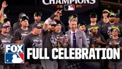 Full Milwaukee Brewers' Celebration After Winning NLCS