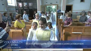 THE RELIC OF SAINT FRANCIS OF ASSISI HAS ARRIVED IN TÂRGOVIȘTE. THE NATIONAL PILGRIMAGE CONTINUES