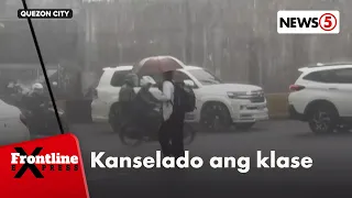 Malakas na buhos ng ulan, naranasan sa Metro Manila ngayong umaga | Frontline Express