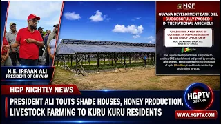 President Ali Touts Shade Houses, Honey Production, Livestock Farming To Kuru Kuru Residents