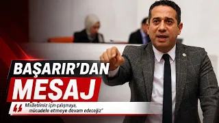 Başarır sent the message: "We will continue to work and fight for our nation."