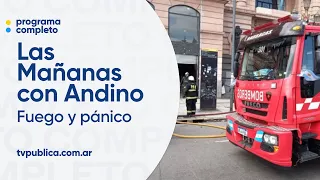 Se incendió una escalera mecánica en la estación Constitución - Las Mañanas con Andino
