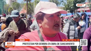 Áncash: Protest over sanitation project delays