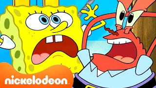 스폰지밥 | Mr. Krabs가 스폰지밥에게 못되게 구는 45분 😩 | 니켈로디언 코리아