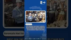 PELETAKAN BATU PERTAMA PROYEK NASIONAL KAMPUNG NELAYAN DI BOALEMO