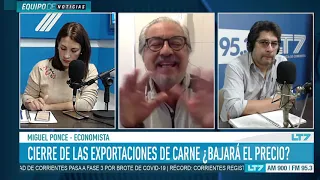 Cierre de exportaciones de carne: Charlamos con Miguel Ponce, economista