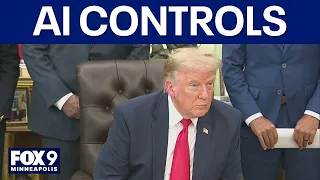 ‘We’re looking at AI controls’ Trump says while insisting it will win against China