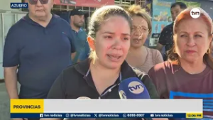 Residentes en Las Tablas cierran vía por falta de agua