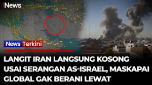Digempur AS-Israel! Langit Iran Seketika Sepi, Tak Ada Satupun Pesawat yang Berani Melintas | iNews