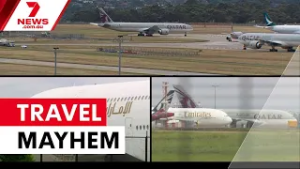 Missiles triggering more travel chaos, thousands of Australians remain stranded | 7NEWS