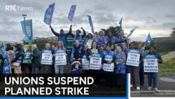 Unions agree to suspend next week's planned public sector strike action | RTÉ News
