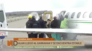 Good news: Alan is now in Buenos Aires and is in stable condition